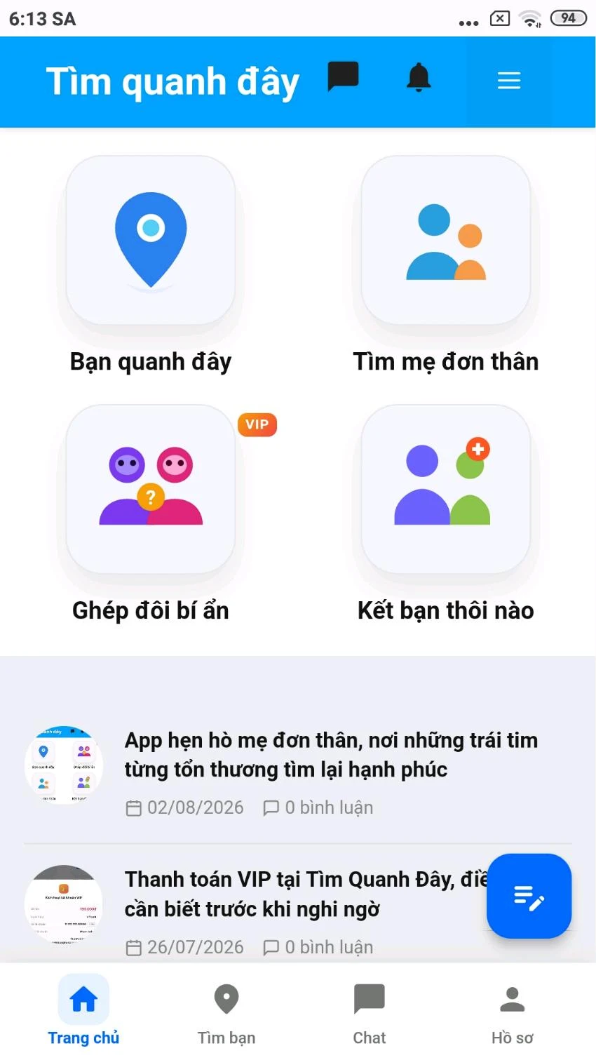 Tìm quanh đây - Kết bạn hẹn hò screenshot