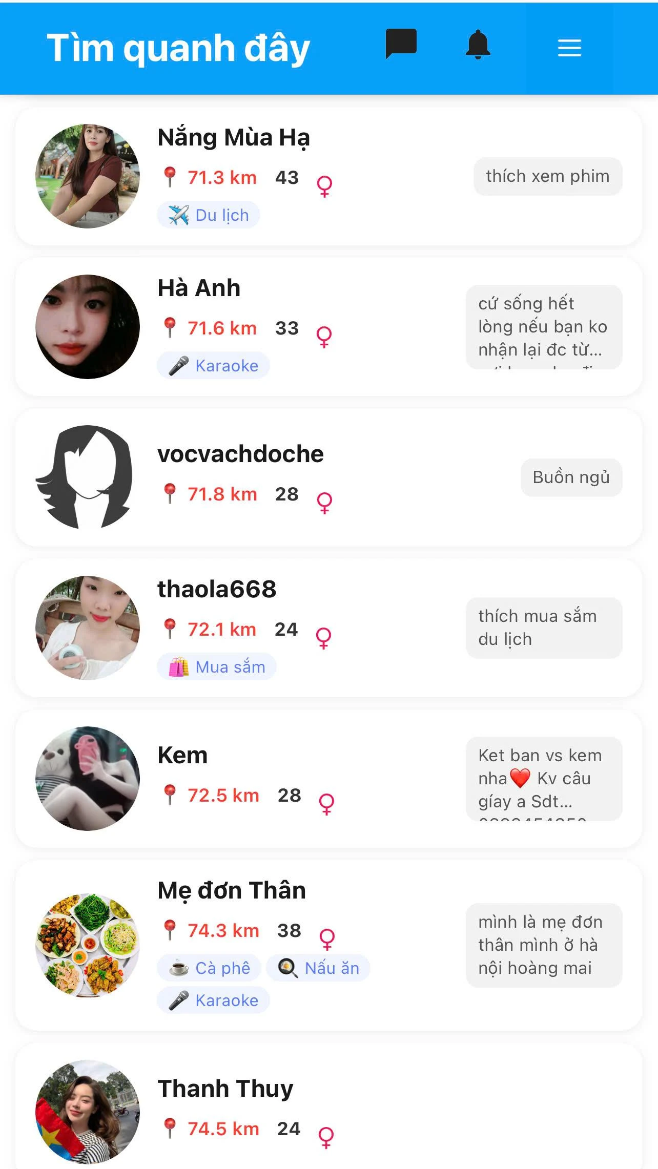 Tìm quanh đây - Kết bạn hẹn hò screenshot