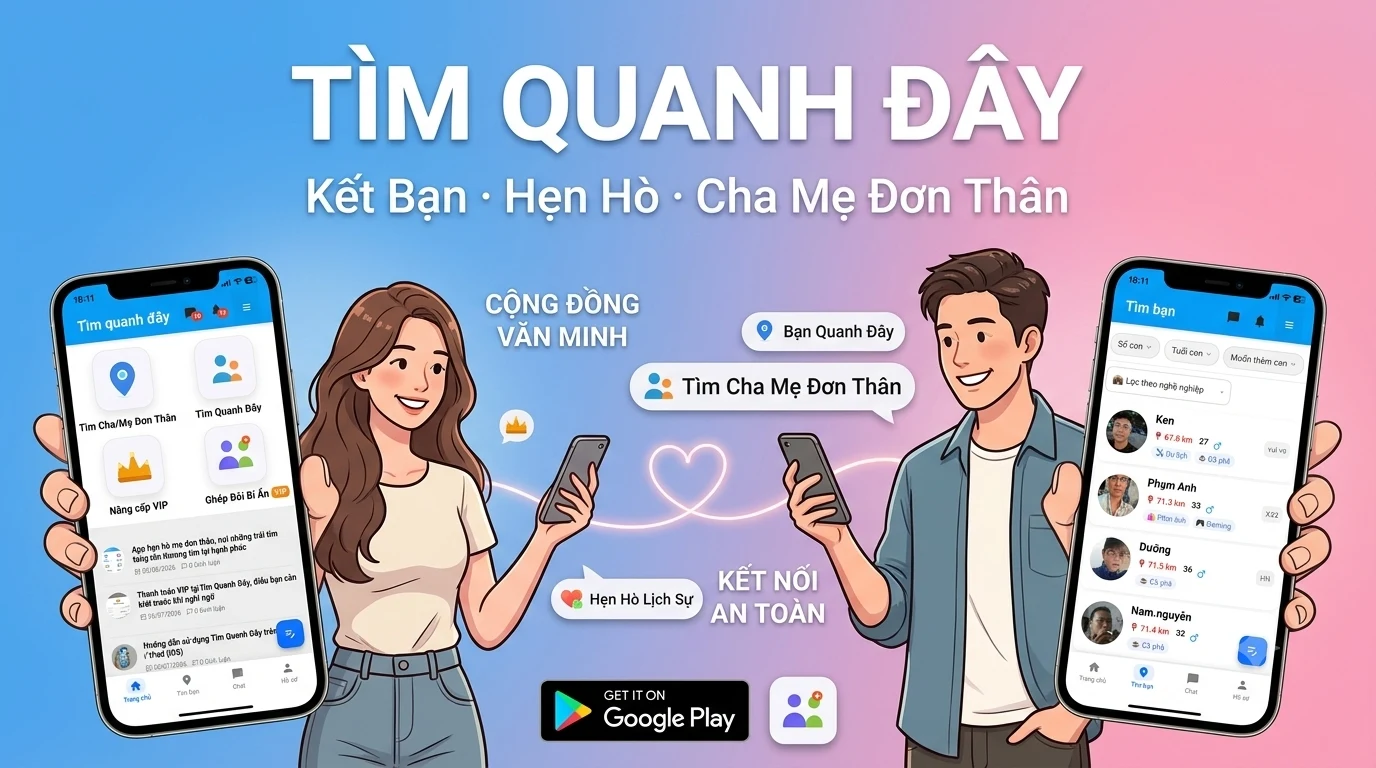 Tìm quanh đây - Kết bạn hẹn hò screenshot