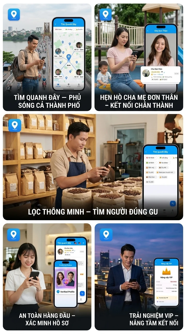Tìm quanh đây - Kết bạn hẹn hò screenshot